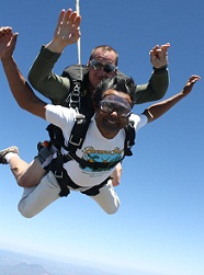 That's me, skydiving!